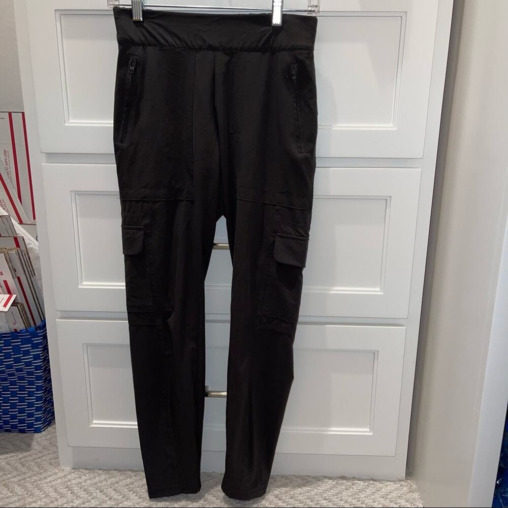 Athleta Chelsea Cargo Black Olive Green Size 2 - Picture 2 of 7